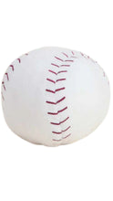 Load image into Gallery viewer, White baseball with red stitching on a white background