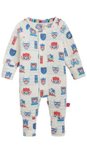 Load image into Gallery viewer, Baby onesie with colorful graphics on a white background