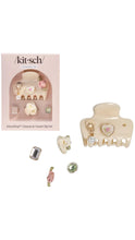 Load image into Gallery viewer, Kitsch charm and clip set with packaging on a white background