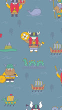 Load image into Gallery viewer, Blue Viking Pillage Footie