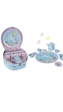 Load image into Gallery viewer, Rainbow Fairy Musical Tin Tea Set