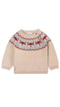 Load image into Gallery viewer, Fox Jacquard Fair Isle Sweater