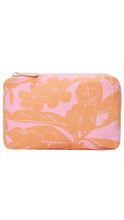 Load image into Gallery viewer, Floral-patterned pouch with a pink background