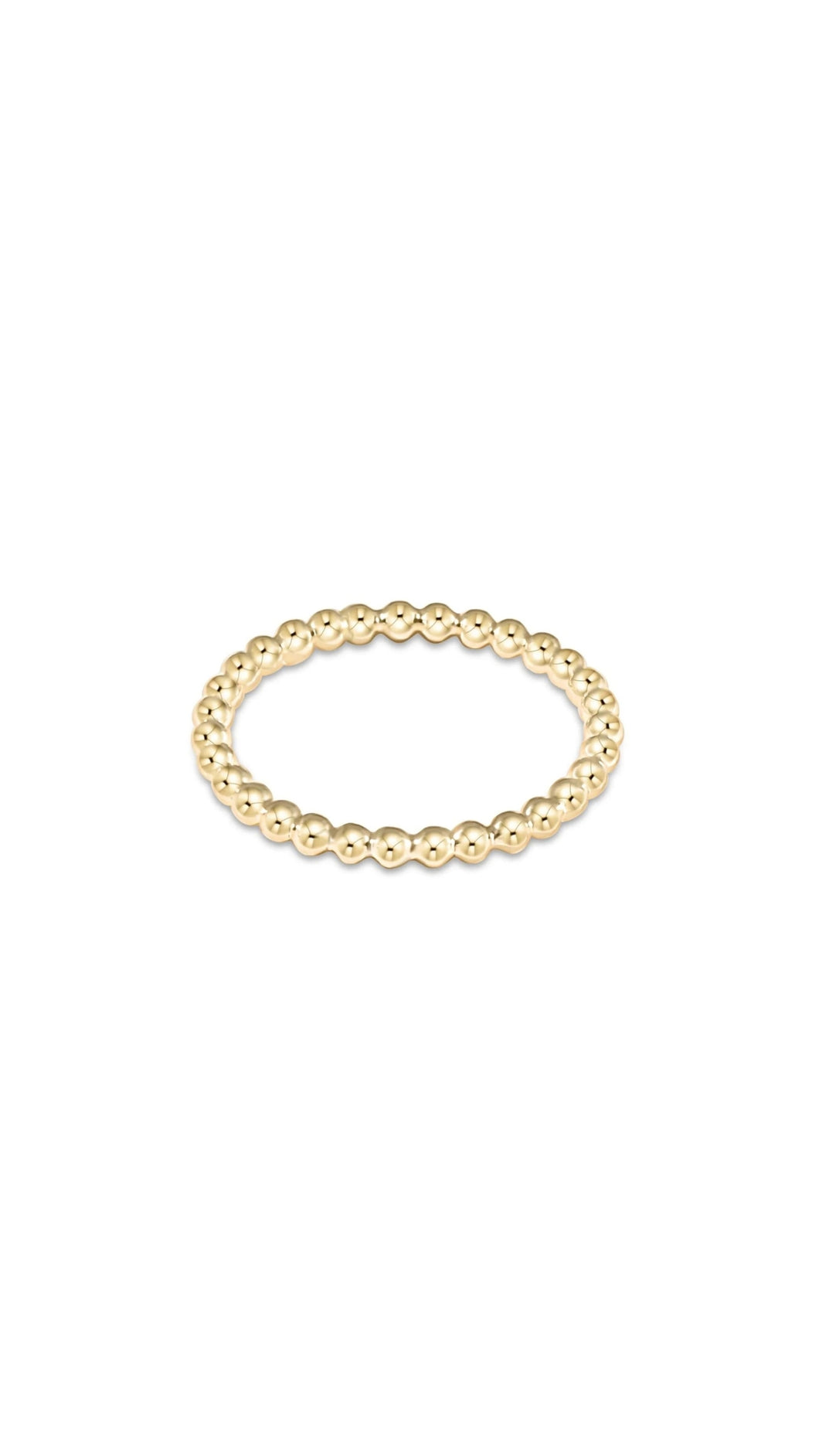 Classic Gold 2mm Bead Ring
