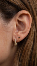 Load image into Gallery viewer, Gold Pave Hoop