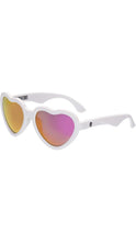 Load image into Gallery viewer, Sweetheart White Babiators with Pink Lenses - Polarized