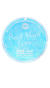 Mother's Day Face Mask-Blue Best Mom Ever
