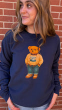 Load image into Gallery viewer, Navy CO Bear Crewneck