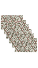 Load image into Gallery viewer, Set of floral patterned napkins on a white background