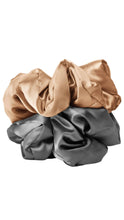 Load image into Gallery viewer, Pillow Case Scrunchie Set Charcoal/Gold