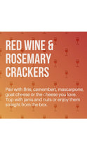 Load image into Gallery viewer, Red Wine & Rosemary Crackers