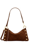 Load image into Gallery viewer, Kyle Bag-Chocolate Diamond Suede