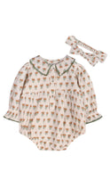 Load image into Gallery viewer, Floral Romper & Headband