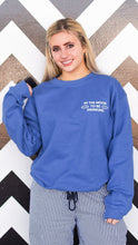 Load image into Gallery viewer, In The Mood Royal Blue Crewneck