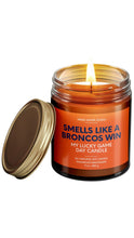 Load image into Gallery viewer, Smells Like Bronco Win Candle