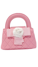 Load image into Gallery viewer, Floral Quilted Pink Purse