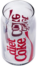 Load image into Gallery viewer, Coca Cola Diet Coke Glitter 16oz Glass Tumbler w/ Bamboo Lid