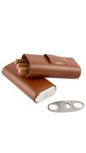 Load image into Gallery viewer, 3 Finger Leather Cigar Case