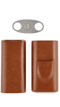 Load image into Gallery viewer, 3 Finger Leather Cigar Case