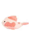 Load image into Gallery viewer, Plush toy fish with pink and orange colors on a white background