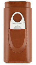 Load image into Gallery viewer, 3 Finger Leather Cigar Case