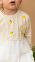 Load image into Gallery viewer, Lemon Cable Knit Tutu Dress