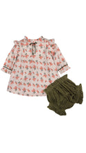 Load image into Gallery viewer, Floral Dress & Bloomer Set