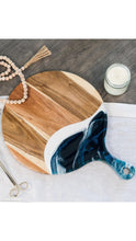 Load image into Gallery viewer, Navy Cheeseboard 12" Round