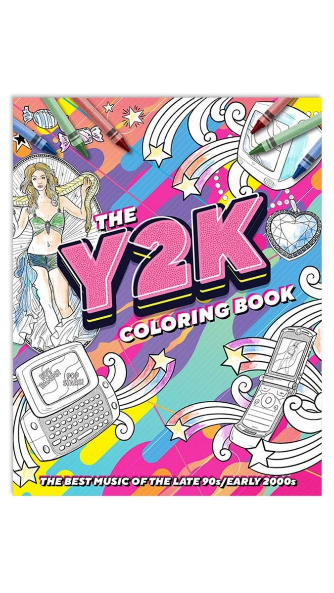 Y2K 2000s Pop Music Coloring Book – Wish Gifts