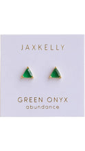 Load image into Gallery viewer, Green Onyx Stud
