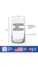 Load image into Gallery viewer, CO Flag Beer Can Pint
