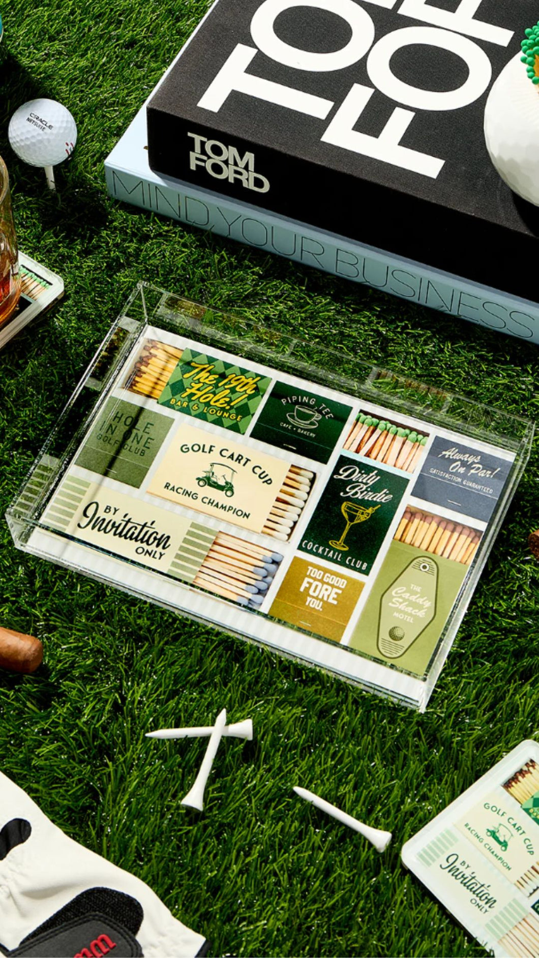 Golf Matchbook Small Tray