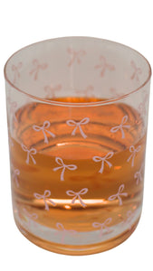 Pink Bow Cocktail Glass