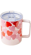 Load image into Gallery viewer, Insulated Blushing Hearts Mug
