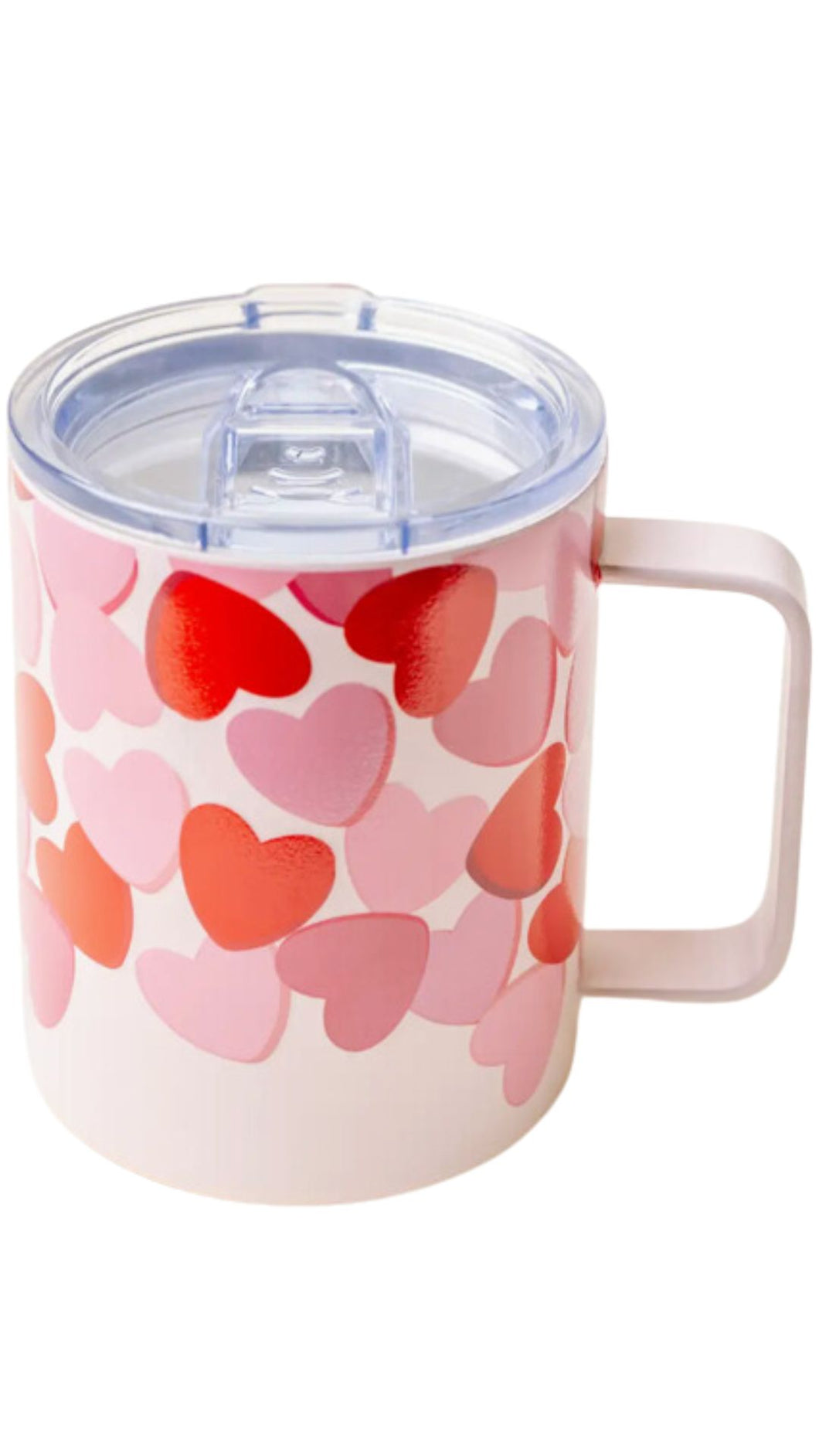 Insulated Blushing Hearts Mug