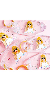 Swiftie Glitter Keychain