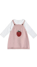 Load image into Gallery viewer, Strawberry Pocket Baby Knit Tunic Dress Set
