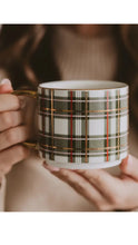 Load image into Gallery viewer, Green Plaid Mug
