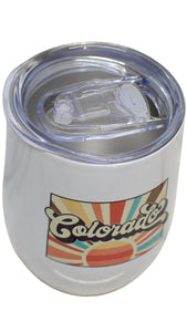 Retro Colorado Wine Tumbler