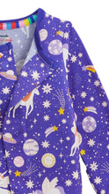 Load image into Gallery viewer, Galaxy Glittercorn Footie
