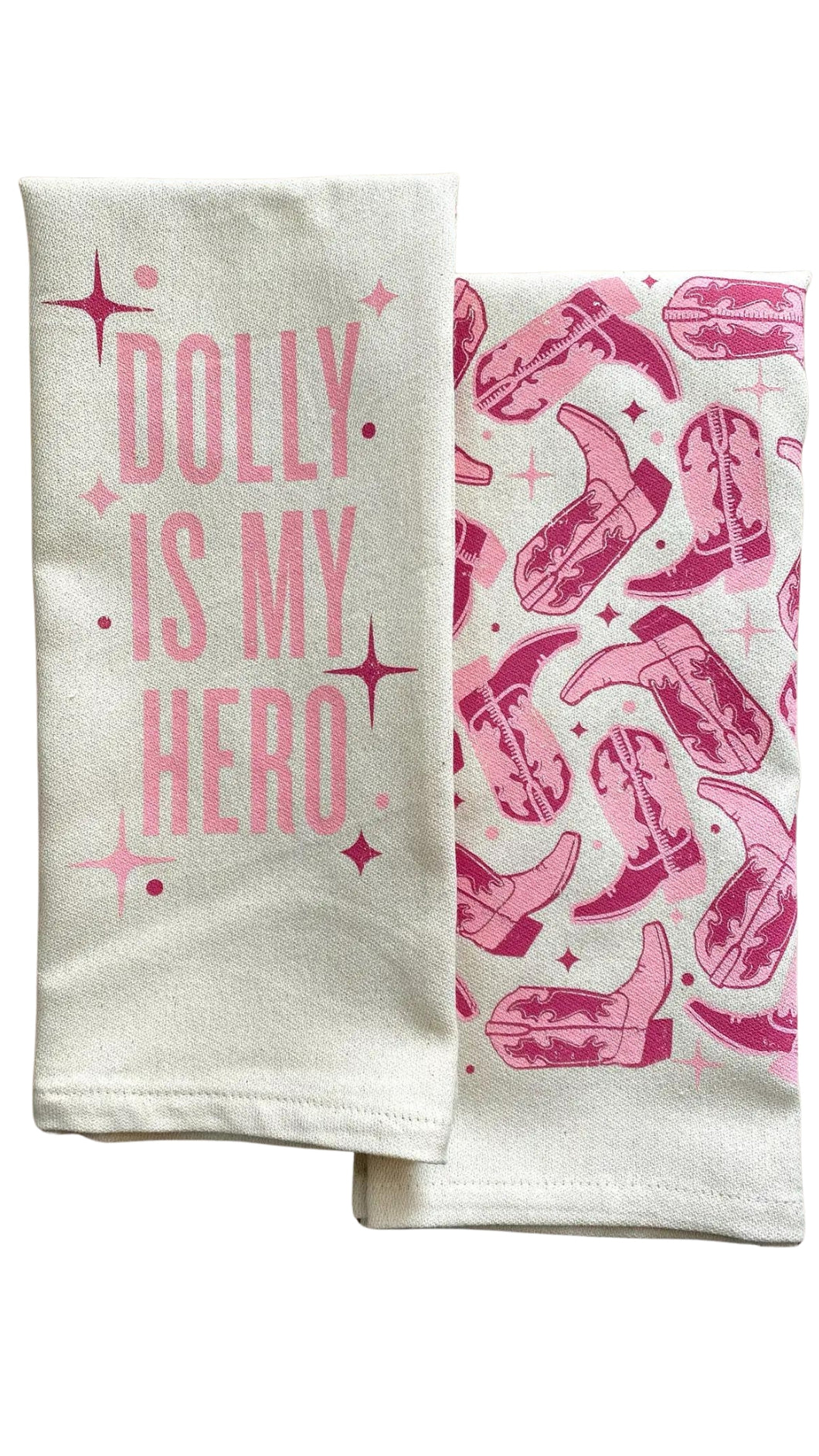 Dolly Is My Hero Tea Towel