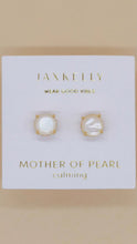 Load image into Gallery viewer, Mother Of Pearl Stud Earrings
