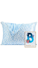 Load image into Gallery viewer, Toile De Blue Bridgerton Satin Pillowcase
