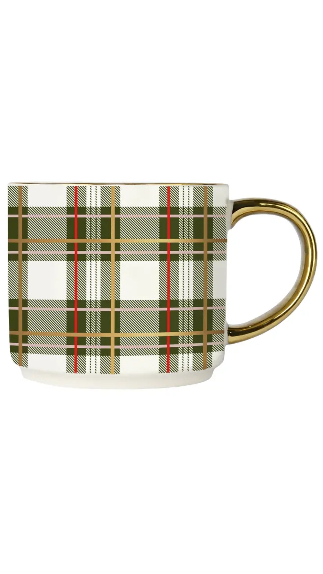 Green Plaid Mug