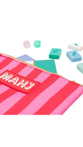 Mahj Accessory Bag Red & Pink