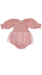 Smocked Tutu in Rose