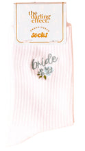 Load image into Gallery viewer, Bride Embroidered Socks
