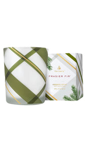 Frasier Fir Frosted Plaid Votive