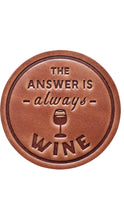 Load image into Gallery viewer, Always Wine Leather Coaster
