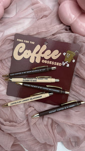 Coffee Obsessed Pen Set